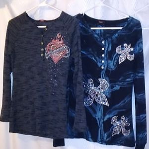 Two Tea Party henley tees